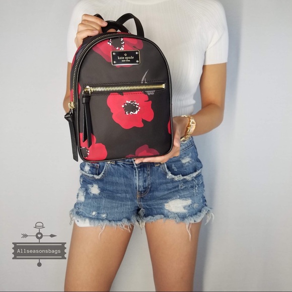 Kate spade mini Bradley Wilson poppy backpack bag - Picture 4 of 8